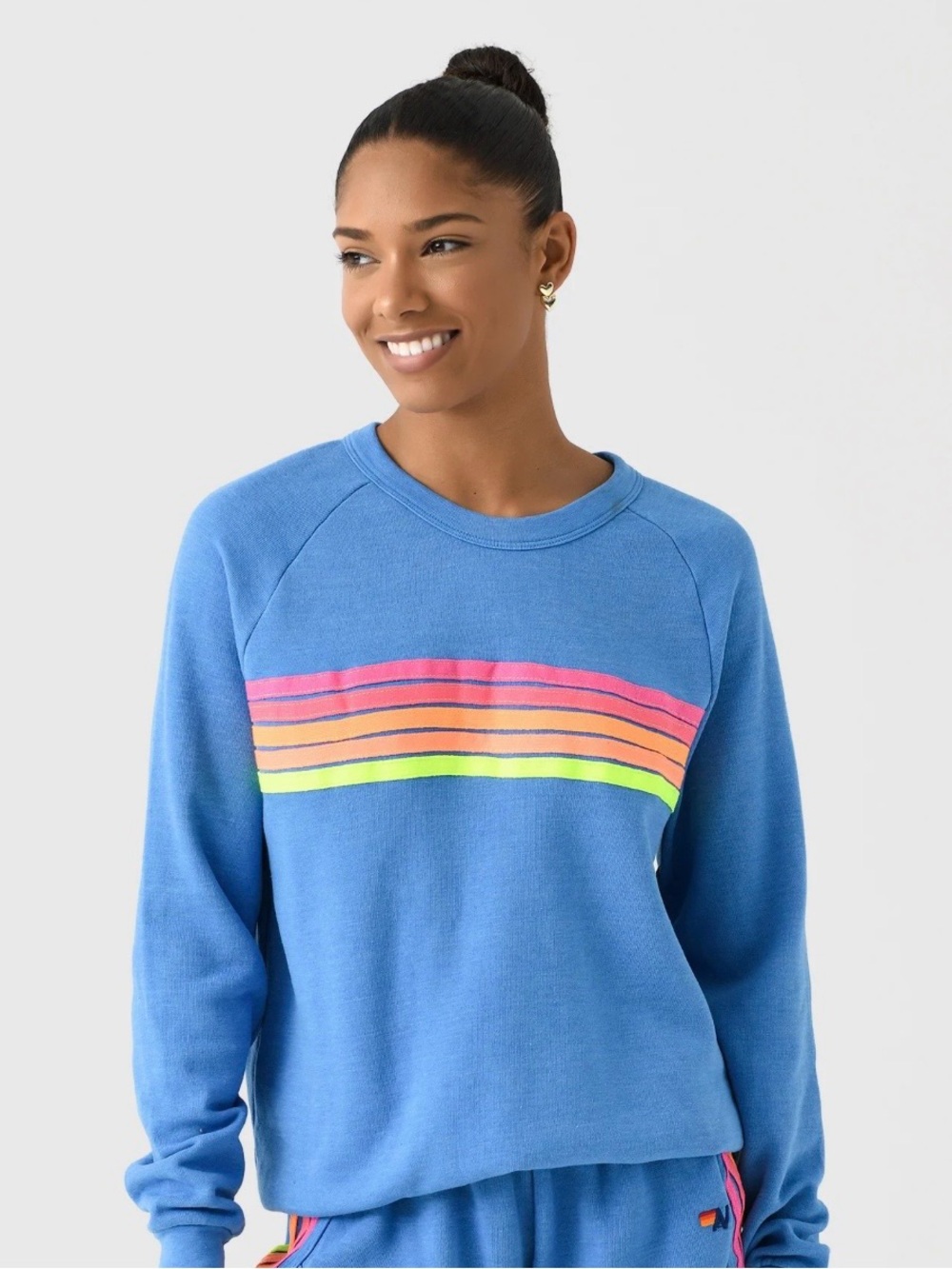 Aviator Nation 5 Stripe Crewneck Sweatshirt - Picture 13 of 16